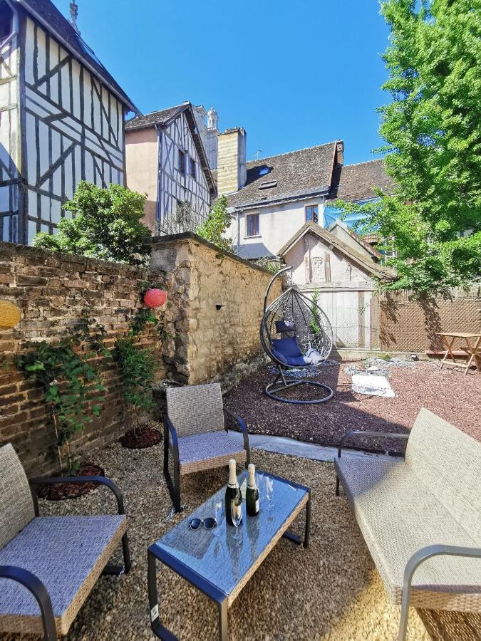 Le Chat De La Cathedrale - Calme - Jardin - Wifi Troyes Bagian luar foto